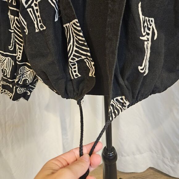 Vintage Ann maurice top OS elephant print - Picture 5 of 7